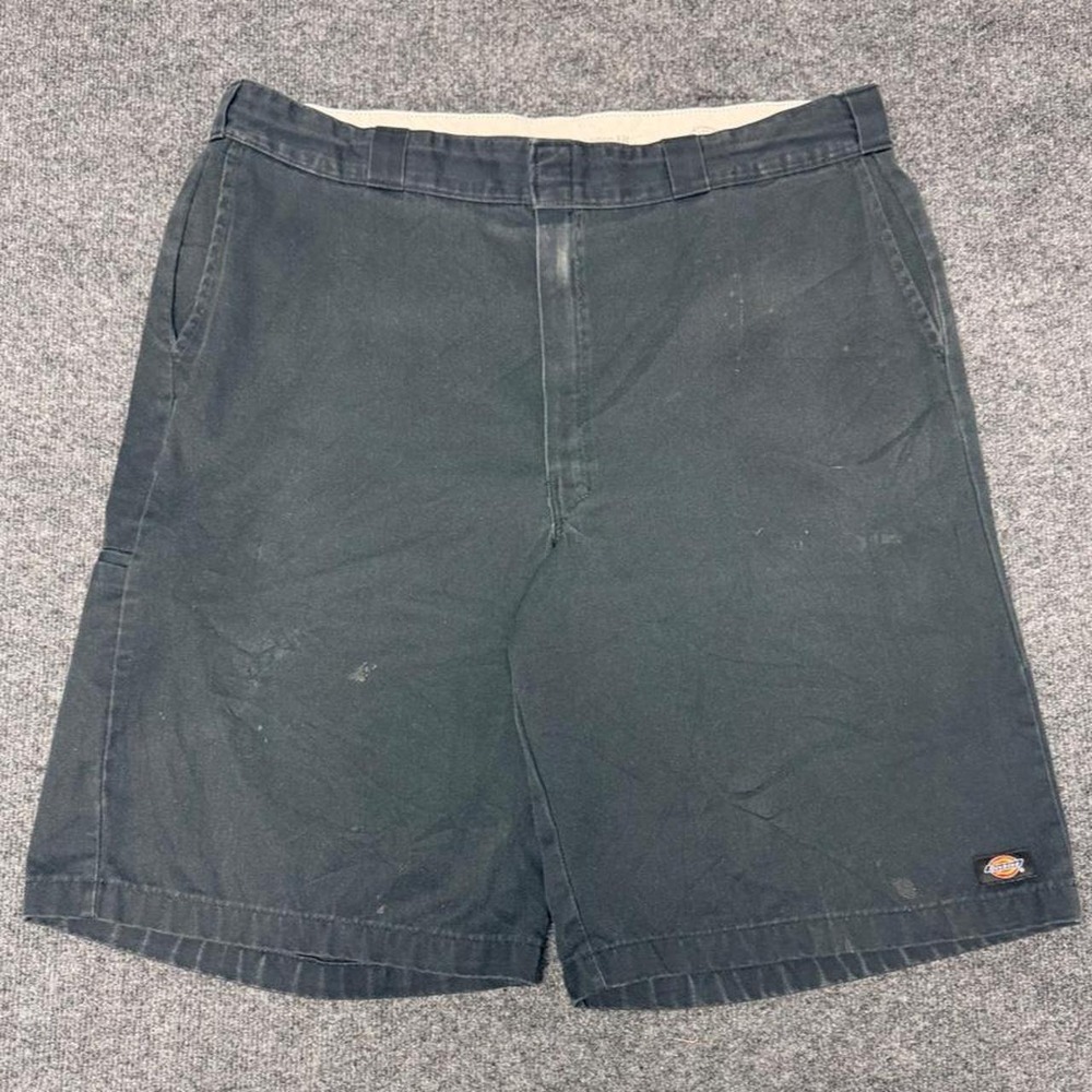 Dickies Mens Baggy Black Work Shorts Y2K Skater Relaxed Fit Size 40